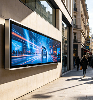 Ultra-Wide Stretched Bar Display