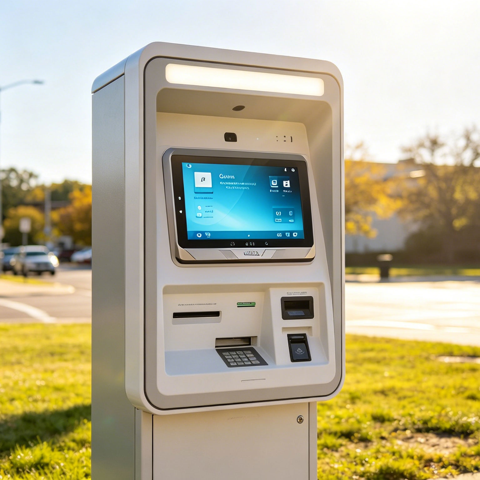 High brightness LCD display integrated outdoor self-service terminal technology solution 