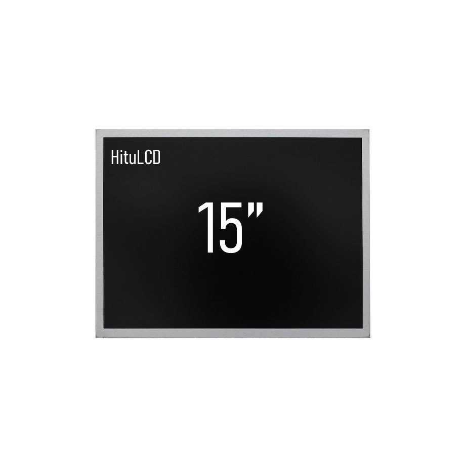 15 Inch High Brightness Industrial LCD Display, 4:3 Aspect Ratio.
