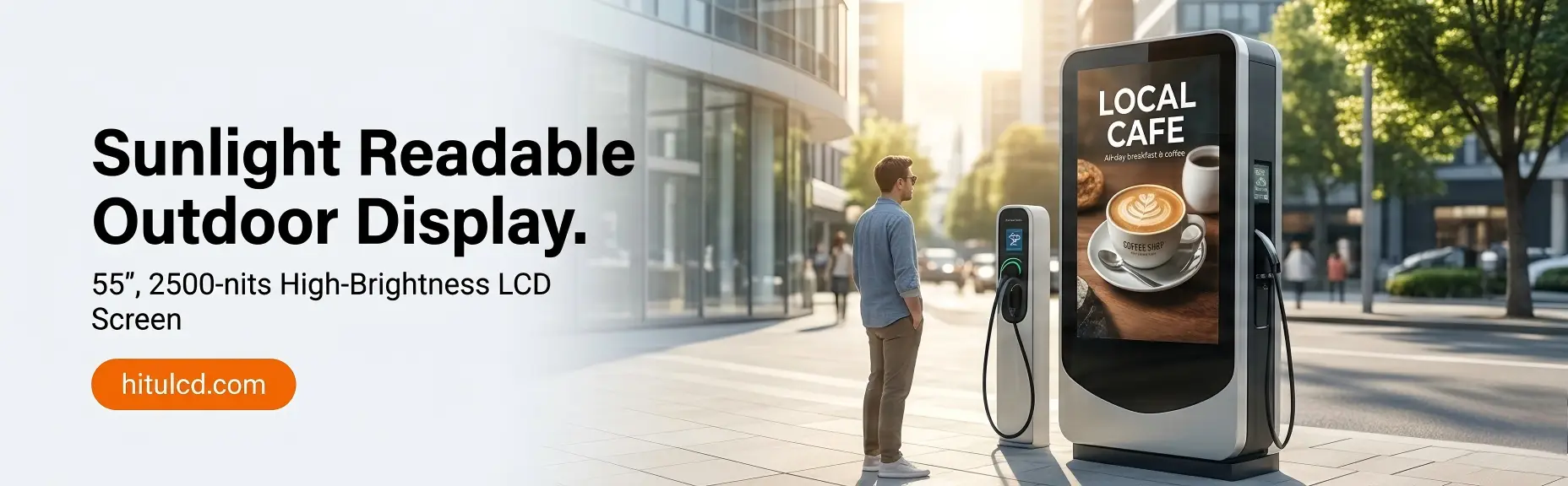 1500 nits high brightness LCD panel for outdoor advertising signage